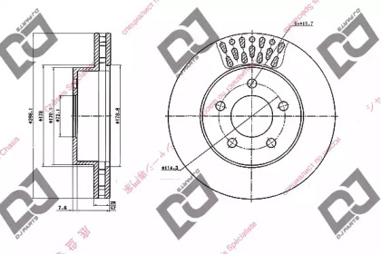 Тормозной диск DJ PARTS BD1697